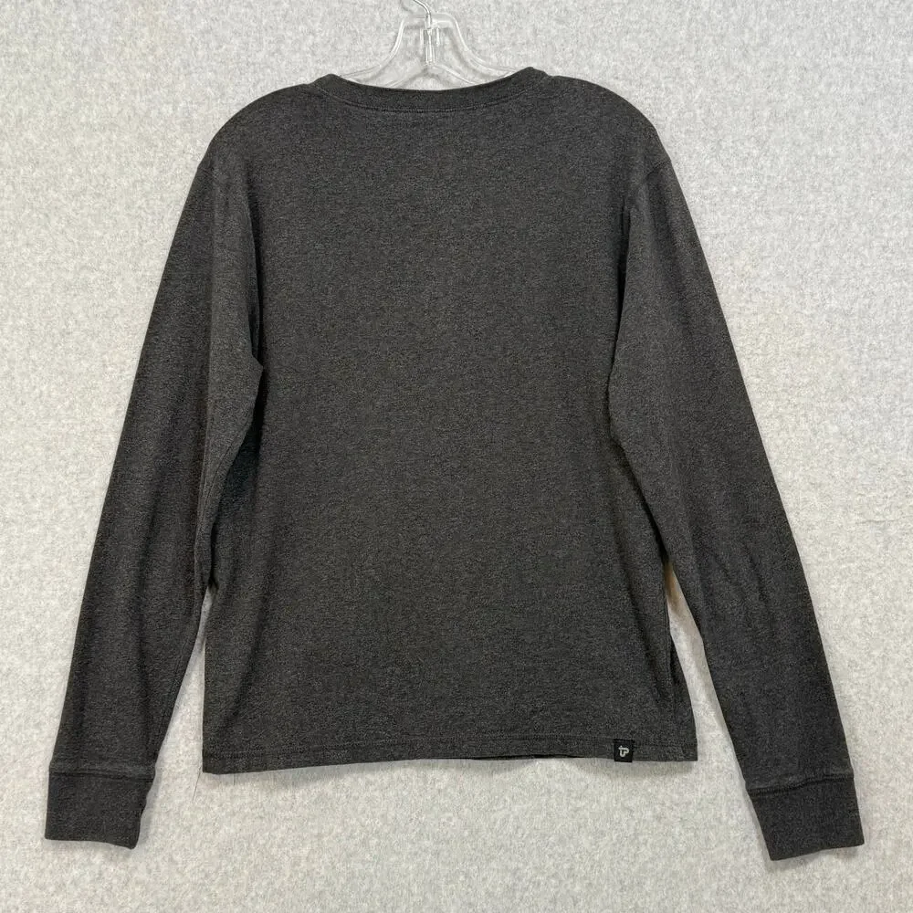 Men's‎ Charcoal Henley Shirt - Picture 5 of 13
